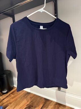 ACTA Navy Crewneck Cotton Tee